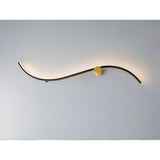 Siloe LED Wall Light 13W 3000K -  Black/Gold