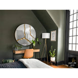 Surcos Circle Wall Mirror Gold - 100cm