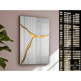 Surcos Rectangle Wall Mirror Gold - 120x80cm