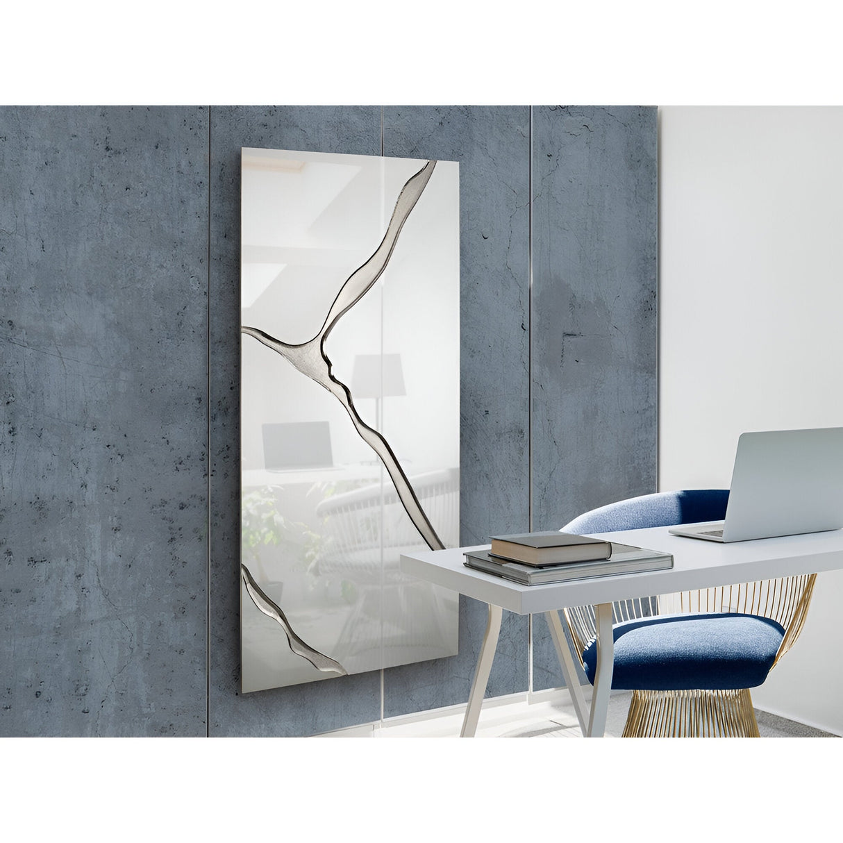 Surcos Rectangle Wall Mirror Silver - 180x80cm