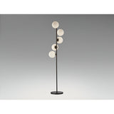 Inoa Glass Floor Lamp - Black/Opal