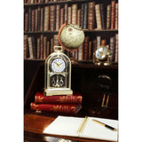 Arch Anniversary Style Plastic Mantel Clock with Handle - Gold