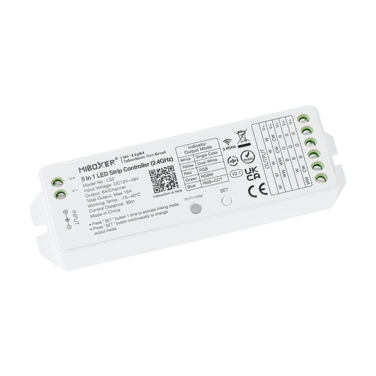 5 in 1 Smart LED Controller - White