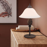 Rustica 2 Light Glass Table Lamp – Rust