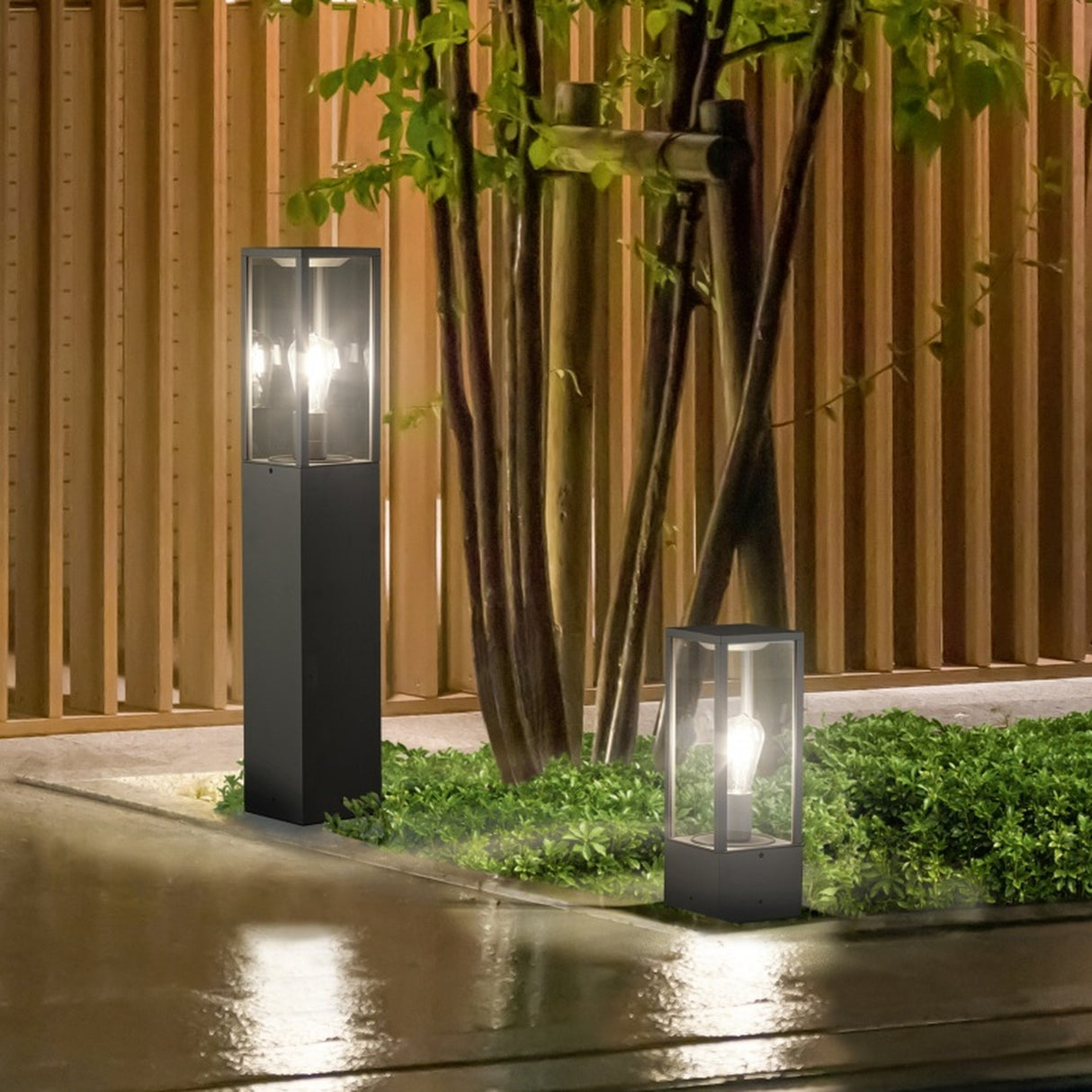 Garonne Lantern Outdoor Lamp Post – Anthracite