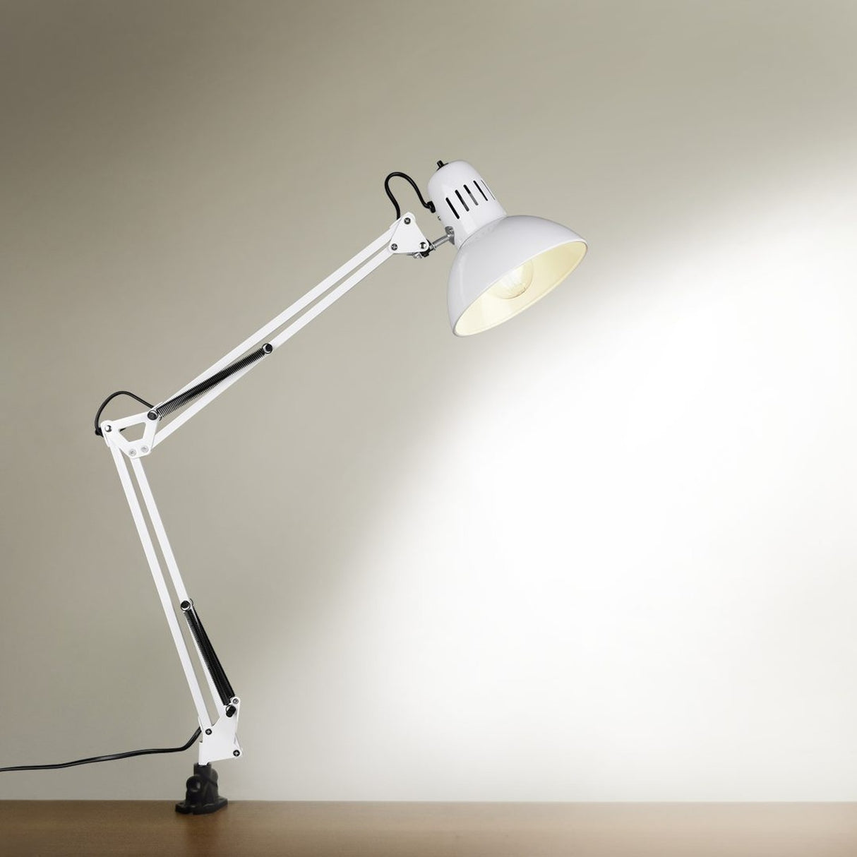 Tajo Dome Table Lamp – White