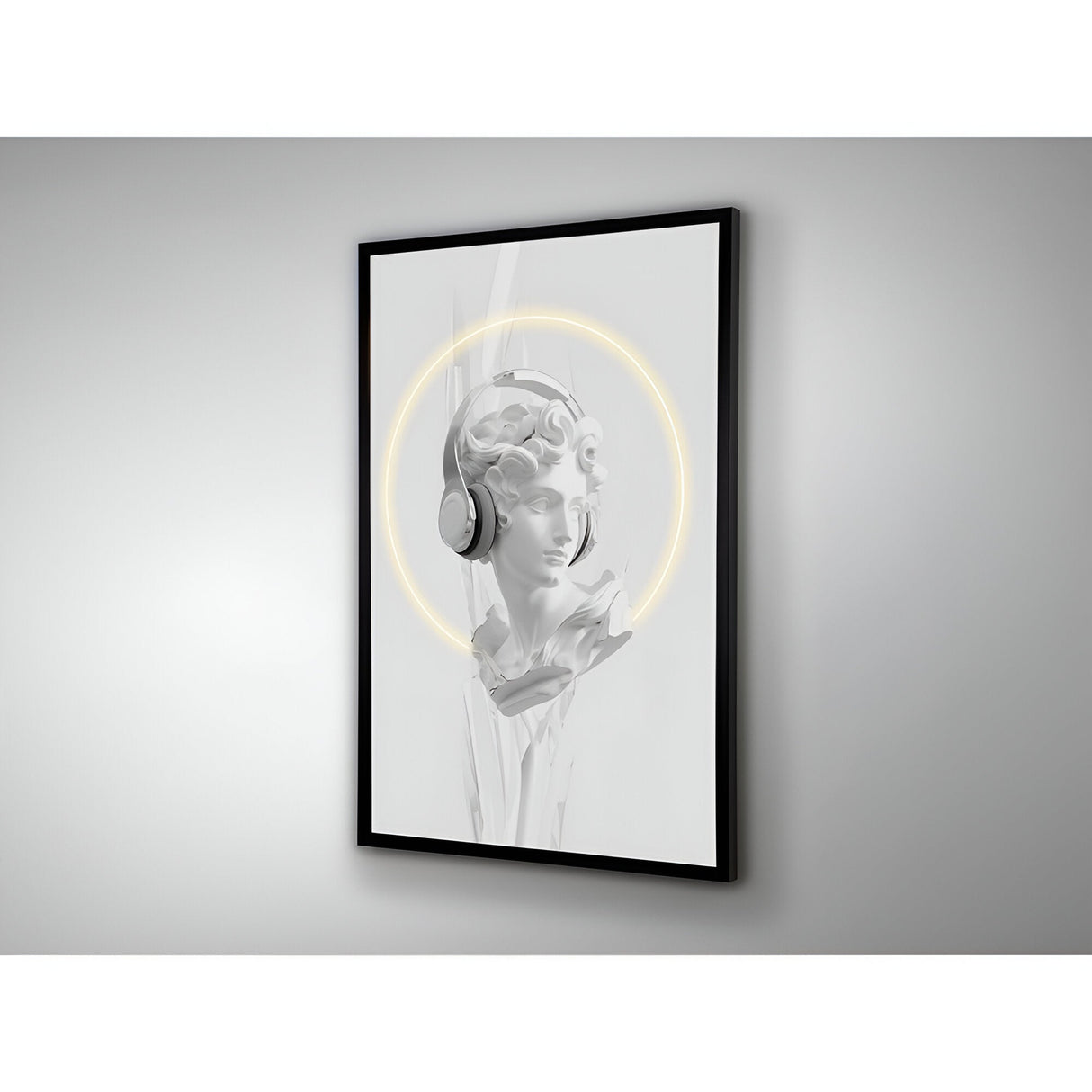 Busto Blanco Monochrome LED Painting – 80x120cm