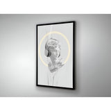 Busto Blanco Monochrome LED Painting – 80x120cm