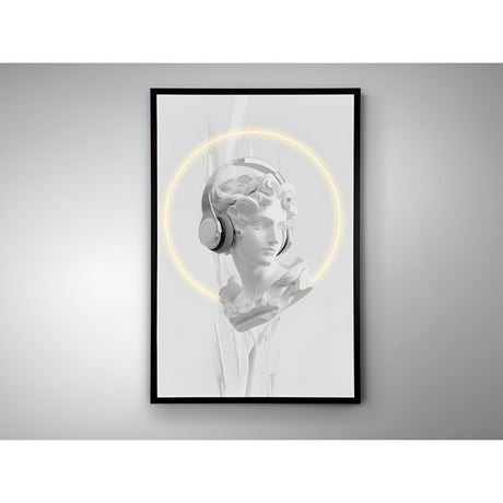 Busto Blanco Monochrome LED Painting – 80x120cm