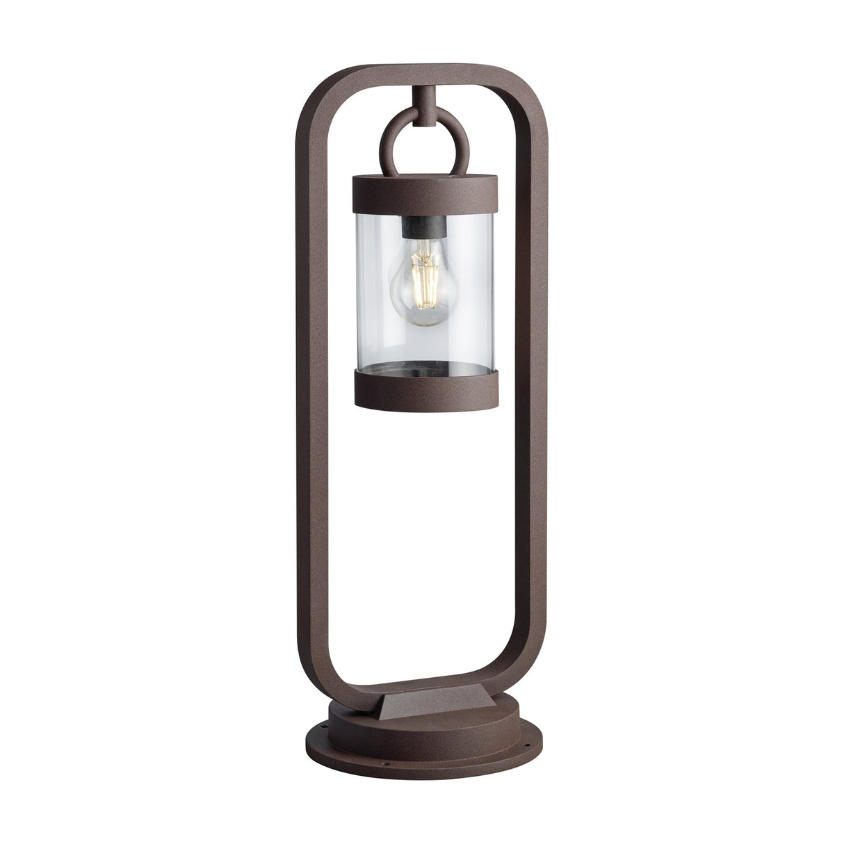 Sambesi Lantern 60cm Outdoor Lamp Post – Rust