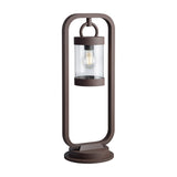 Sambesi Lantern 60cm Outdoor Lamp Post – Rust