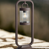 Sambesi Lantern 60cm Outdoor Lamp Post – Rust