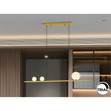 Mila Dimmable LED Linear Suspension Light 31W 3000K - Gold