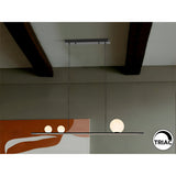 Mila Dimmable LED Linear Suspension Light 31W 3000K - Black