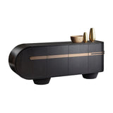 Luca Sideboard - Dark Oak and Rose Gold