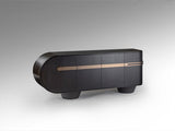 Luca Sideboard - Dark Oak and Rose Gold