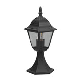 Livenza Lantern 39cm Outdoor Lamp Post – Matt Black