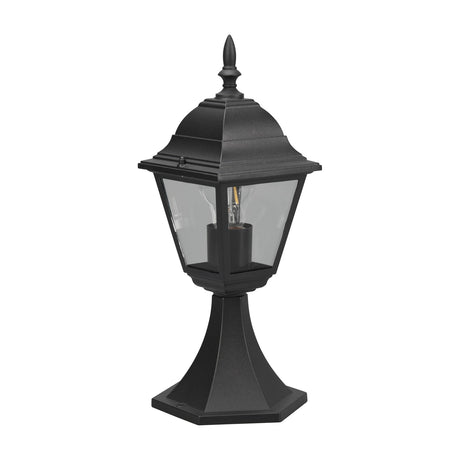 Livenza Lantern 39cm Outdoor Lamp Post – Matt Black