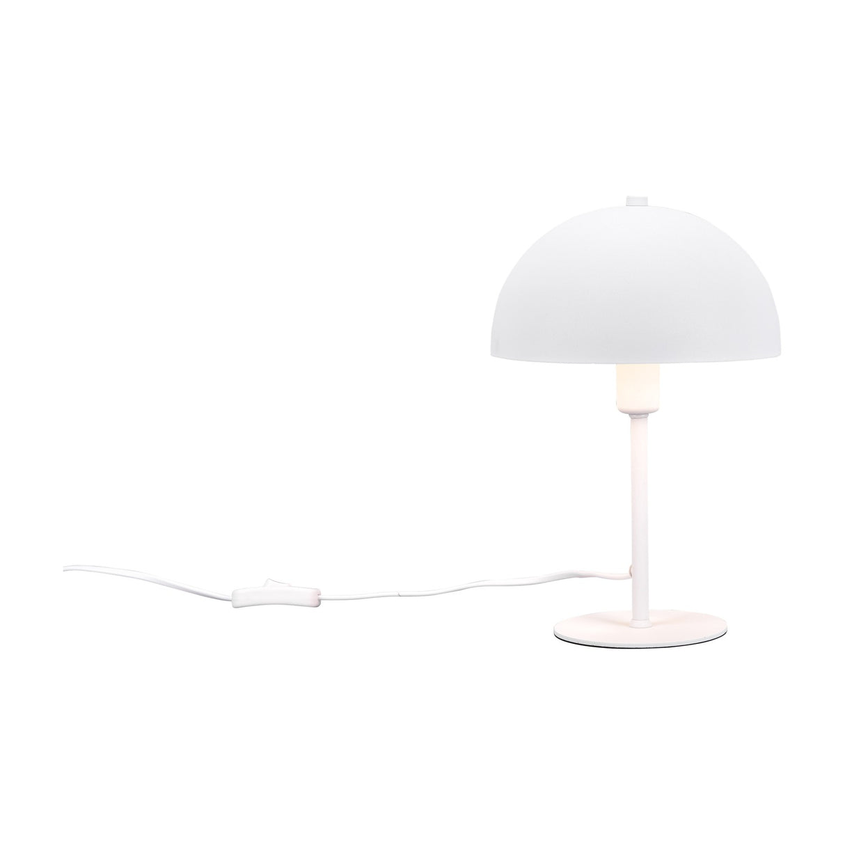 Nola Dome 30cm Table Lamp – Matt White