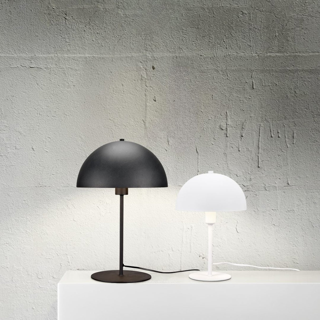 Nola Dome 30cm Table Lamp – Matt White