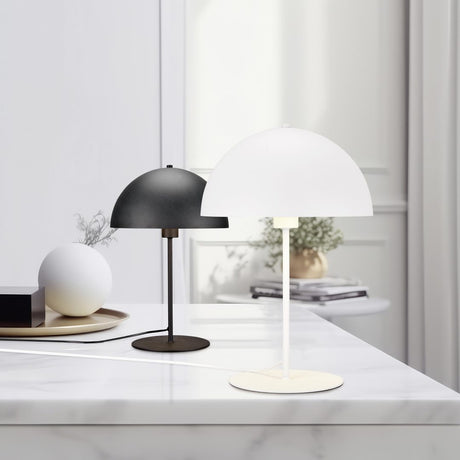 Nola Dome 30cm Table Lamp – Black & Bronze