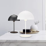 Nola Dome 30cm Table Lamp – Black & Bronze