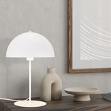 Nola Dome 45cm Table Lamp – Matt White