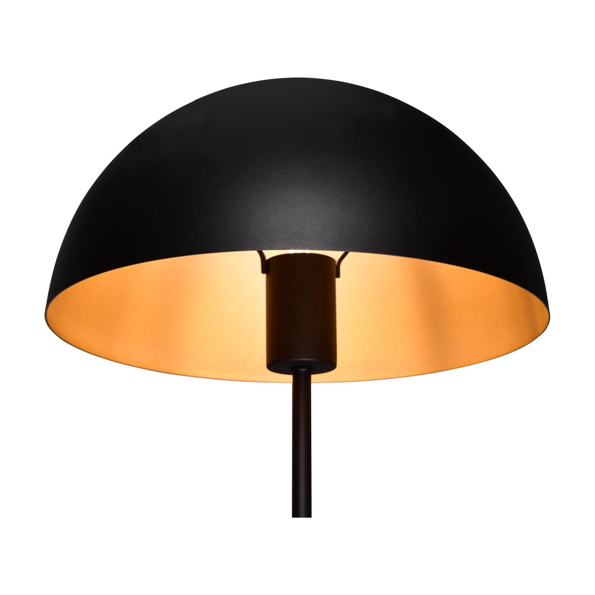 Nola Dome 45cm Table Lamp – Black & Bronze