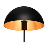 Nola Dome 45cm Table Lamp – Black & Bronze