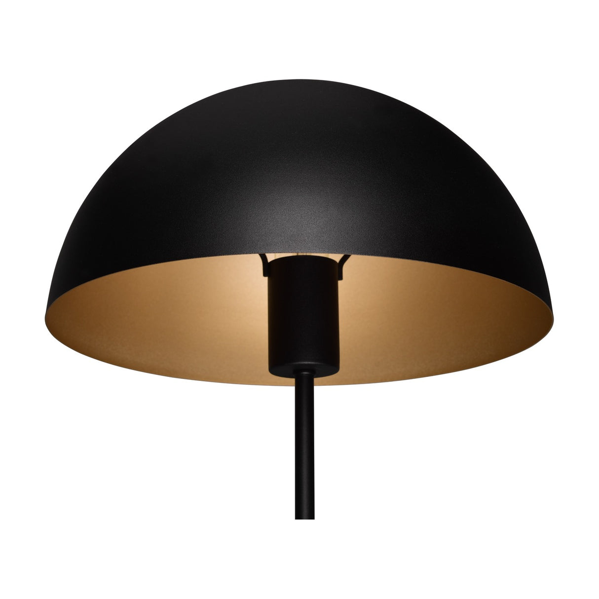 Nola Dome 45cm Table Lamp – Black & Bronze