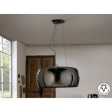Argos 6 Crystal Light Pendant - Brown