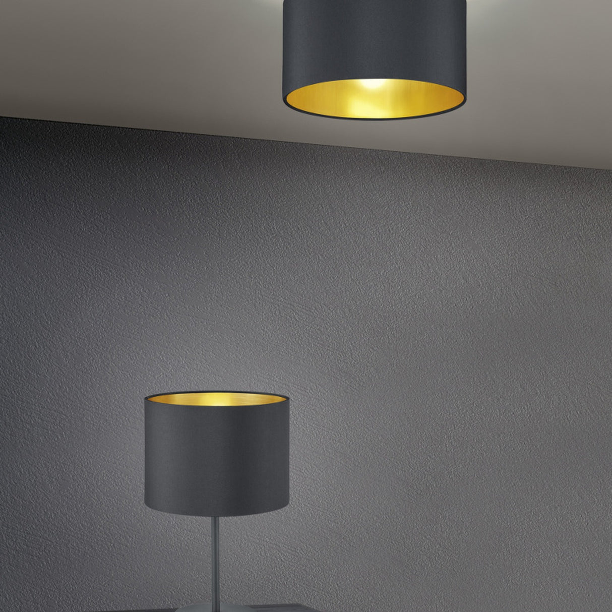 Hostel Fabric Table Lamp – Matt Black