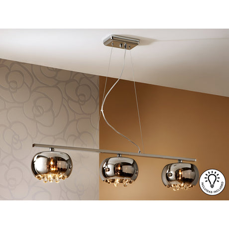 Argos 9 Light Island Suspension - Brown