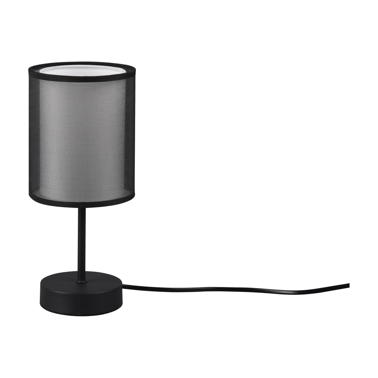 Burton 2 Light Fabric Table Lamp – Matt Black
