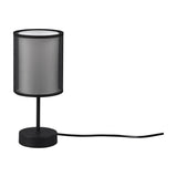 Burton 2 Light Fabric Table Lamp – Matt Black