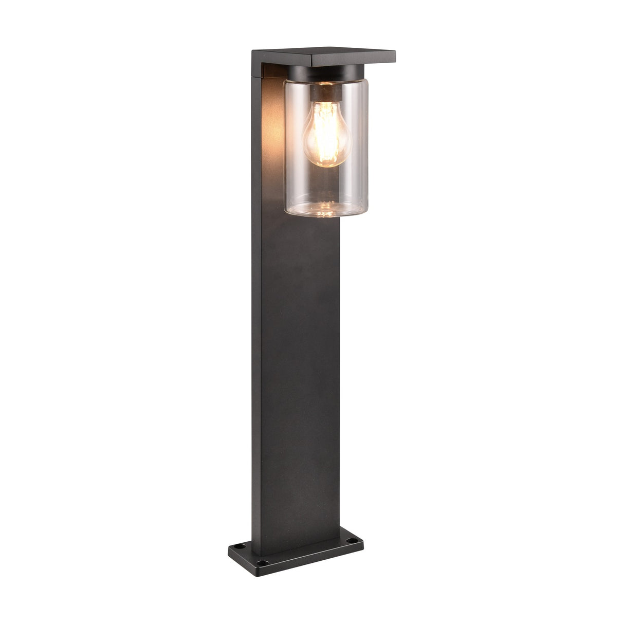 Ardila Lantern 65cm Outdoor Lamp Post – Matt Black