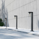 Ardila Lantern 65cm Outdoor Lamp Post – Matt Black