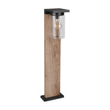 Ardila Dusk to Dawn Outdoor Lamp Post – Wood Effect