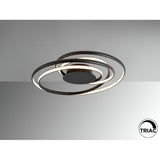 Danza Dimmable LED Semi-Flush Light 75W 3000K - Black
