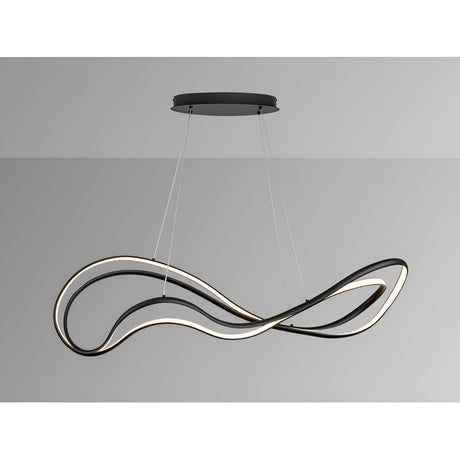Danza Dimmable LED Suspension Light 75W 3000K - Black