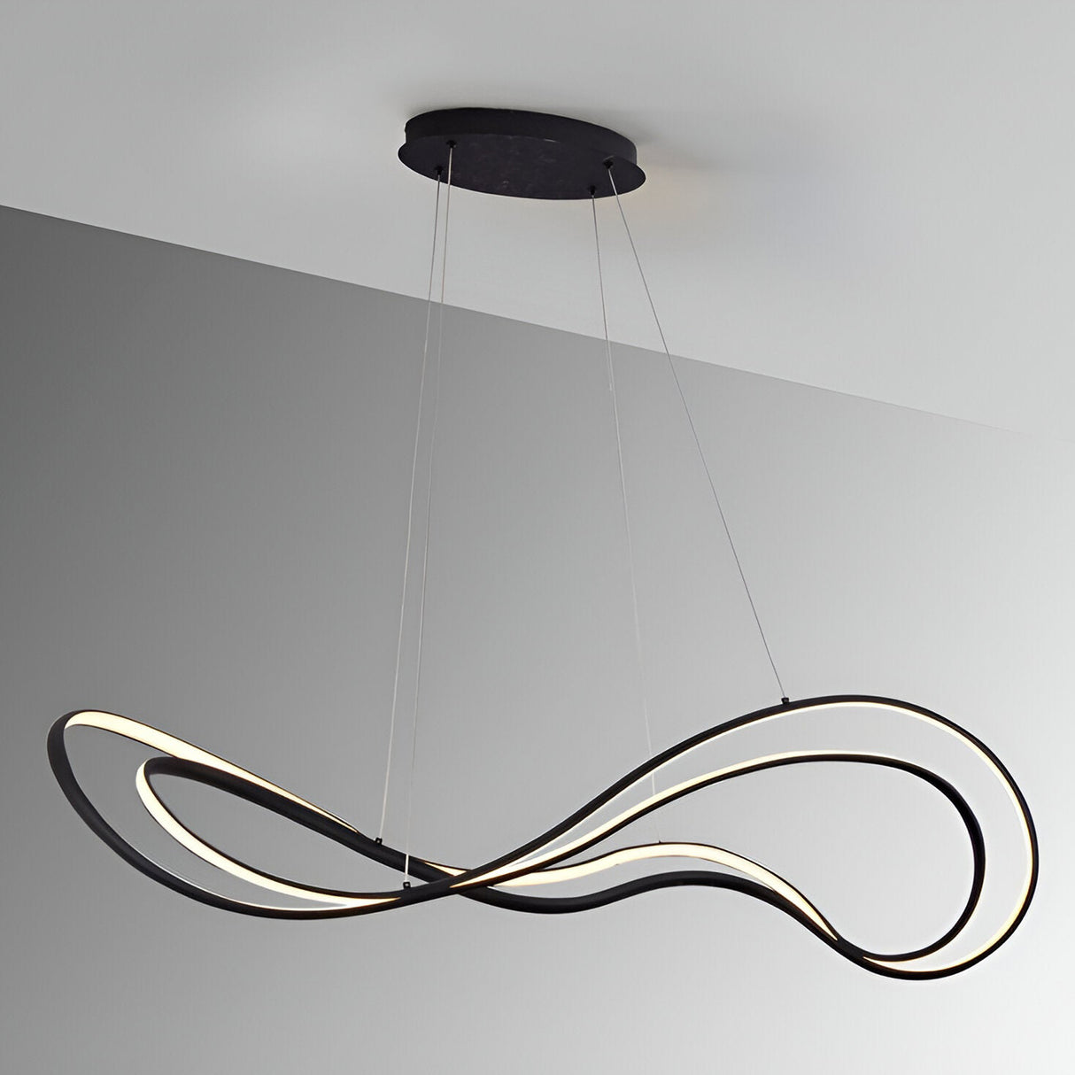 Danza Dimmable LED Suspension Light 75W 3000K - Black