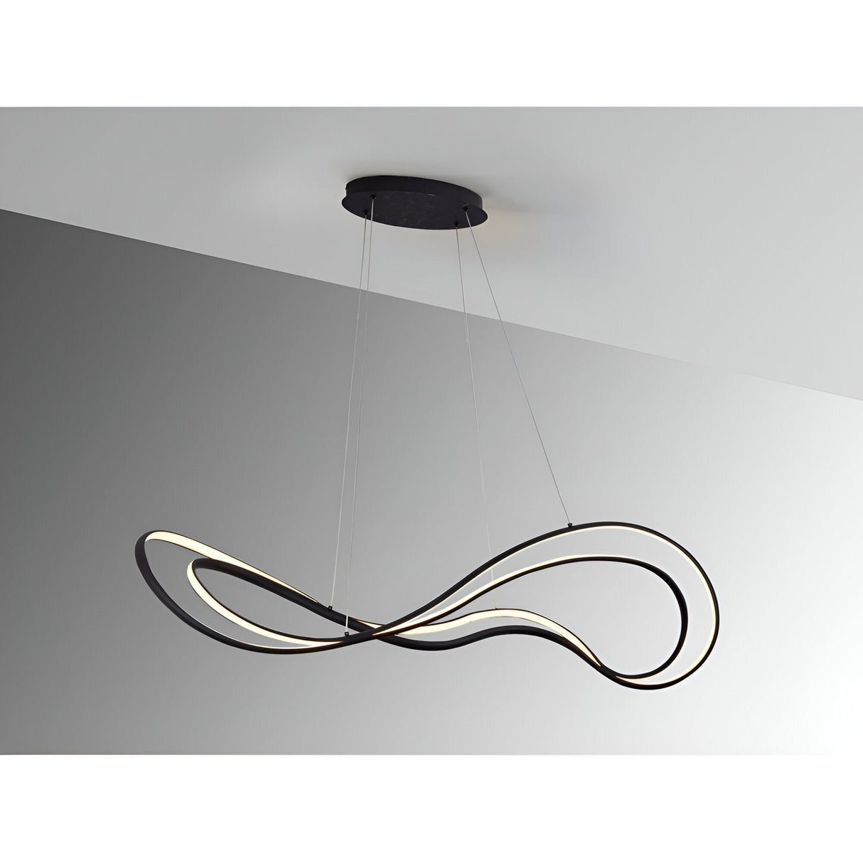 Danza Dimmable LED Suspension Light 75W 3000K - Black