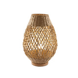 Yaiza Braided Paper Large Table Lamp - Brown