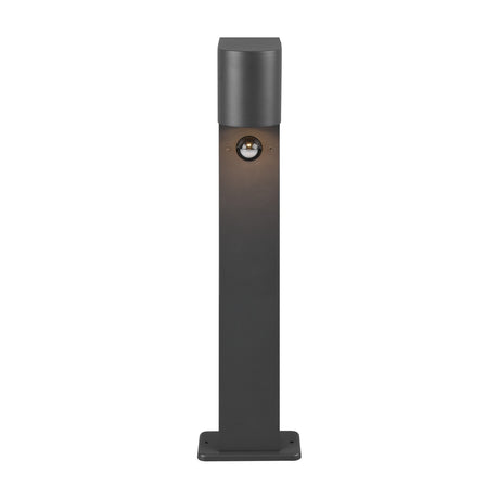 Roya 50cm PIR Outdoor Lamp Post – Anthracite