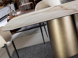 Numa Dining Table - Brass