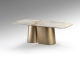 Numa Dining Table - Brass