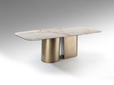 Numa Dining Table - Brass