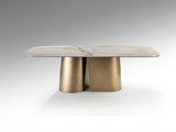 Numa Dining Table - Brass