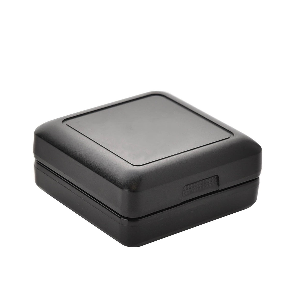 Quartz Plastic Travel Alarm Clock with Luminous Dial - Black