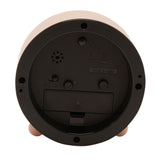 Metal Case Alarm Clock with Light and Snooze 11cm - Blush